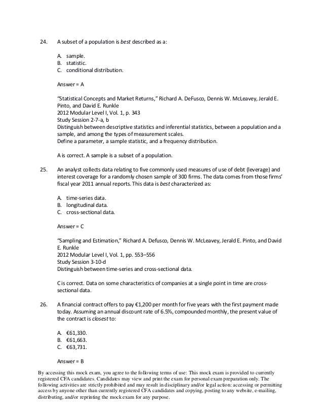 schweser cfa level 1 2013 question bank free  pdf